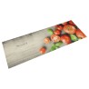 vidaXL Tappeto da Cucina Lavabile Pomodori 45x150 cm in Velluto