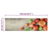 vidaXL Tappeto da Cucina Lavabile Pomodori 45x150 cm in Velluto