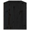 vidaXL Pensile Nero 100x30x35 cm in Legno Massello di Pino