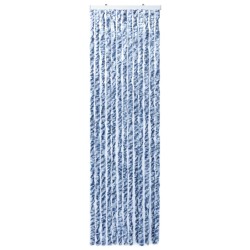 vidaXL Zanzariera Blu e Bianco 120x220 cm Ciniglia