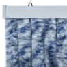 vidaXL Zanzariera Blu e Bianco 120x220 cm Ciniglia