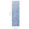 vidaXL Zanzariera Blu e Bianco 120x220 cm Ciniglia