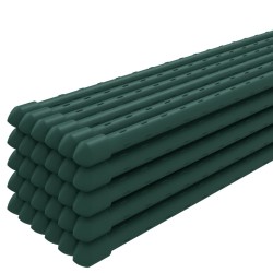 vidaXL Supporti per Piante da Giardino 30 pz Verde 115 cm Acciaio