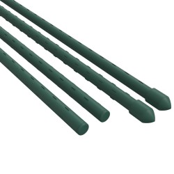 vidaXL Supporti per Piante da Giardino 30 pz Verde 115 cm Acciaio