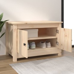 vidaXL Scarpiera 70x38x45,5 cm in Legno Massello di Pino