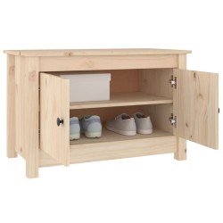 vidaXL Scarpiera 70x38x45,5 cm in Legno Massello di Pino