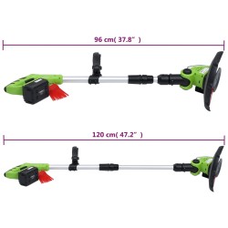 vidaXL Set 3 Utensili da Giardino a Batteria con Batterie e Caricatori