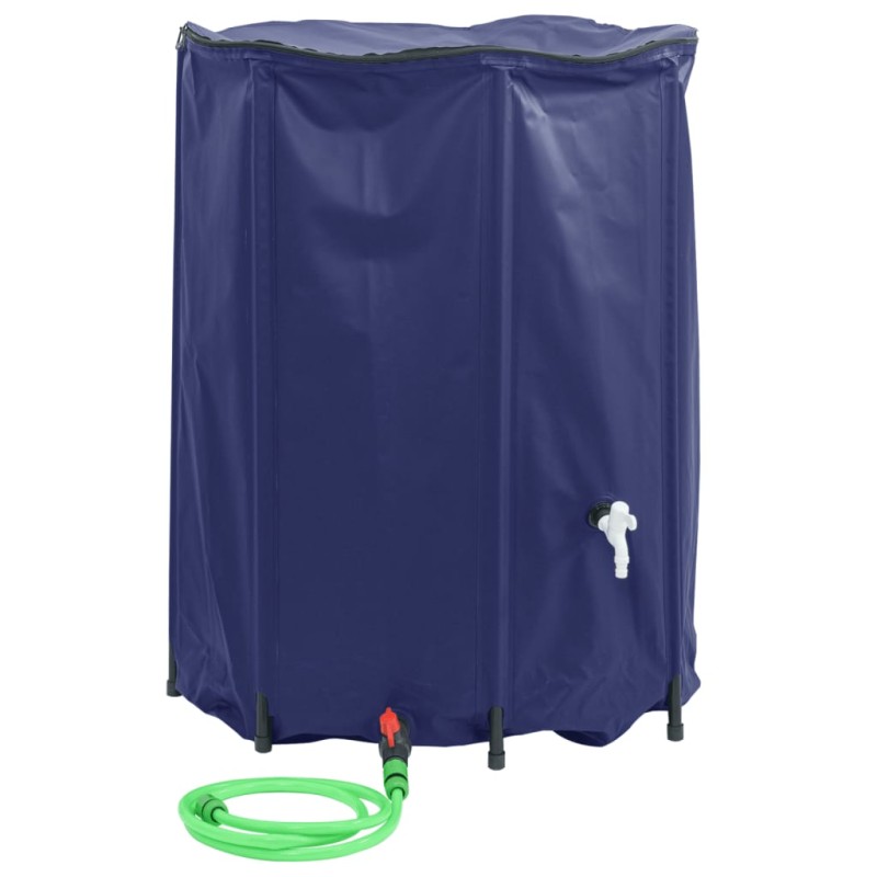 vidaXL Serbatoio Acqua con Rubinetto Pieghevole 1350 L in PVC