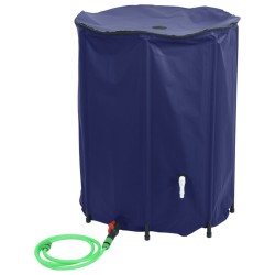 vidaXL Serbatoio Acqua con Rubinetto Pieghevole 1350 L in PVC