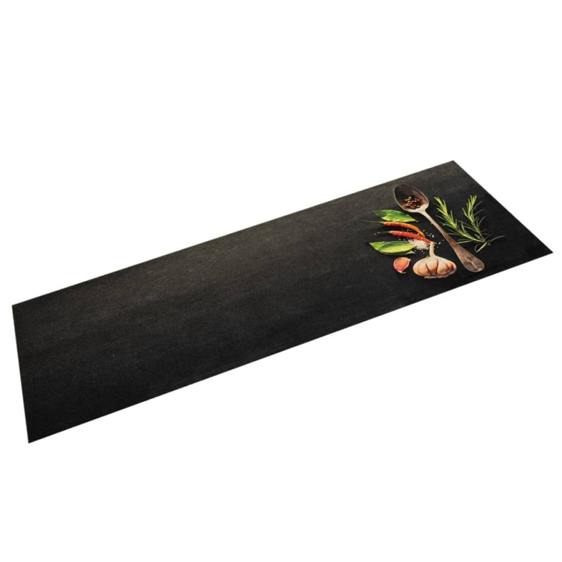 vidaXL Tappeto da Cucina Lavabile Spezie 45x150 cm Velluto