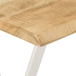 vidaXL Tavolo Consolle Bordi Vivi 105x33x76 cm Legno Massello di Mango