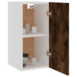 vidaXL Mobile Pensile Rovere Fumo 29,5x31x60 cm in Legno ingegnerizzato