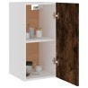 vidaXL Mobile Pensile Rovere Fumo 29,5x31x60 cm in Legno ingegnerizzato