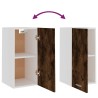 vidaXL Mobile Pensile Rovere Fumo 29,5x31x60 cm in Legno ingegnerizzato