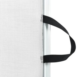 vidaXL Cancelletto Retrattile per Animali Domestici Bianco 82,5x125 cm