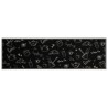 vidaXL Tappeto da Cucina Lavabile Nero Mattutino 45x150 cm in Velluto