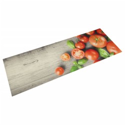 vidaXL Tappeto da Cucina Lavabile Pomodori 60x180 cm in Velluto