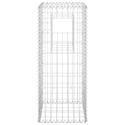 vidaXL Cesti a Gabbione a Torre 2 pz 40x40x100 cm in Ferro