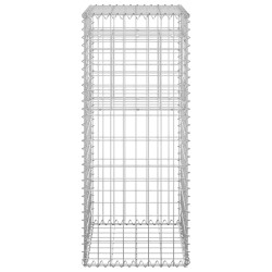 vidaXL Cesti a Gabbione a Torre 2 pz 40x40x100 cm in Ferro