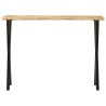 vidaXL Tavolo Consolle Bordi Vivi 105x33x76 cm Legno Massello di Mango