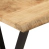 vidaXL Tavolo Consolle Bordi Vivi 105x33x76 cm Legno Massello di Mango