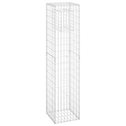 vidaXL Cesti a Gabbione a Torre 2 pz 40x40x180 cm in Ferro