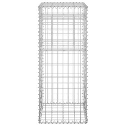 vidaXL Cesto a Gabbione a Torre 40x40x100 cm in Ferro