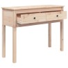 vidaXL Tavolo Consolle 100x35x75 cm in Legno Massello di Pino