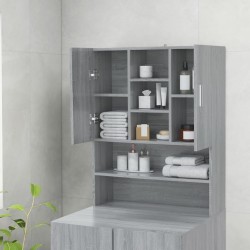 vidaXL Mobile per Lavatrice Grigio Sonoma 70,5x25,5x90 cm