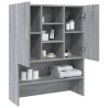 vidaXL Mobile per Lavatrice Grigio Sonoma 70,5x25,5x90 cm