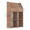 Portariviste per Bambini Rovere Sonoma 71x30x114 cm Truciolato