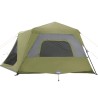 vidaXL Tenda da Campeggio per 10 Persone Verde Impermeabile