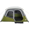 vidaXL Tenda da Campeggio con LED 6 Persone Verde Chiaro