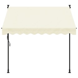 vidaXL Tenda da Sole Retrattile Crema 200x150 cm in Tessuto e Acciaio