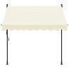 vidaXL Tenda da Sole Retrattile Crema 200x150 cm in Tessuto e Acciaio