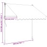 vidaXL Tenda da Sole Retrattile Crema 200x150 cm in Tessuto e Acciaio