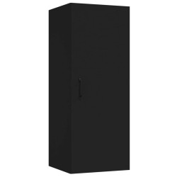 vidaXL Armadietto Pensile a Muro Nero 34,5x34x90 cm Legno ingegnerizzato