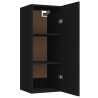 vidaXL Armadietto Pensile a Muro Nero 34,5x34x90 cm Legno ingegnerizzato