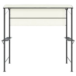 Gazebo con Tetto 220x110x200 cm Crema