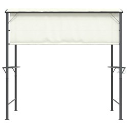 Gazebo con Tetto 220x110x200 cm Crema