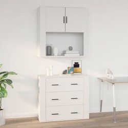 vidaXL Mobile a Parete Bianco 80x33x80 cm in Legno ingegnerizzato