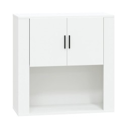 vidaXL Mobile a Parete Bianco 80x33x80 cm in Legno ingegnerizzato