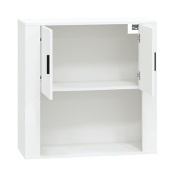 vidaXL Mobile a Parete Bianco 80x33x80 cm in Legno ingegnerizzato