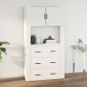 vidaXL Mobile a Parete Bianco 80x33x80 cm in Legno ingegnerizzato