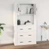 vidaXL Mobile a Parete Bianco 80x33x80 cm in Legno ingegnerizzato