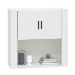 vidaXL Mobile a Parete Bianco 80x33x80 cm in Legno ingegnerizzato