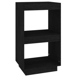 vidaXL Libreria Nera 40x35x71 cm in Legno Massello di Pino