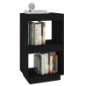 vidaXL Libreria Nera 40x35x71 cm in Legno Massello di Pino