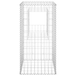 vidaXL Cesto a Gabbione a Torre 50x50x100 cm in Ferro