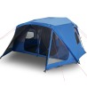 vidaXL Tenda da Campeggio per 10 Persone Blu Impermeabile